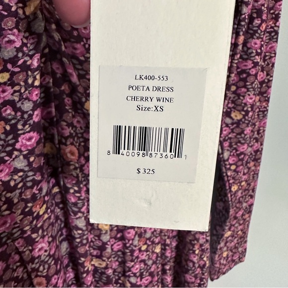 NWT LoveShackFancy Poeta Fit and Flare Floral Dress‎ - Picture 11 of 13